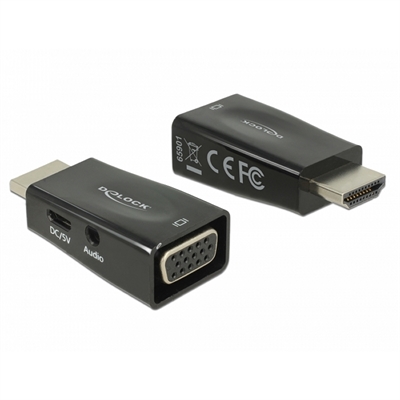 Delock Adaptador Hdmi A Macho Vga Hembraaudio